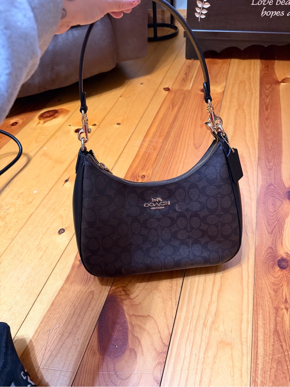 Coach Brown Signature large Terri